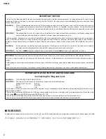 Preview for 2 page of Yamaha IMX644 Manager Service Manual