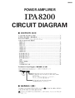 Preview for 78 page of Yamaha IPA8200 Service Manual