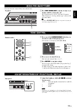 Preview for 17 page of Yamaha ISX-800 Owner'S Manual