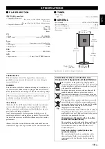 Preview for 21 page of Yamaha ISX-800 Owner'S Manual