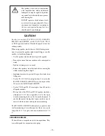 Preview for 3 page of Yamaha IVN Owner'S Manual