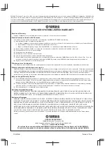 Preview for 8 page of Yamaha IW280C - NS Left / Right CH Speakers Owner'S Manual