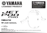 Preview for 1 page of Yamaha Jet Pod Pro User Manual