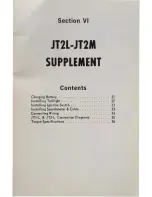 Preview for 19 page of Yamaha JT1 Series Assembly Manual