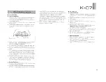 Preview for 7 page of Yamaha K-07 Owner'S Manual