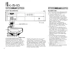 Preview for 6 page of Yamaha K-540 Owner'S Manual