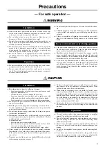 Preview for 3 page of Yamaha KAX-2500 Owner'S Manual