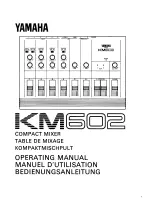 Preview for 1 page of Yamaha KM602 Operating Manual