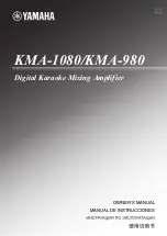 Yamaha KMA-1080 Owner'S Manual предпросмотр