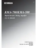 Yamaha KMA-700 Owner'S Manual preview