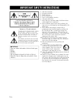 Preview for 2 page of Yamaha KMA-700 Owner'S Manual