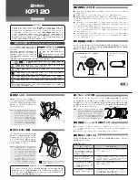 Preview for 1 page of Yamaha KP120 Owner'S Manual