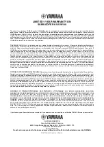 Preview for 8 page of Yamaha KS-SW100 Owner'S Manual