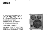 Yamaha KS531 Owner'S Manual preview