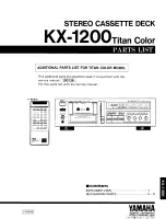 Preview for 40 page of Yamaha KX-1200 Service Manual