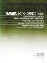 Preview for 1 page of Yamaha KX-260 RS Owner'S Manual