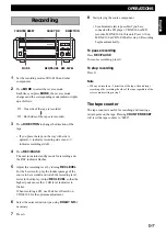 Предварительный просмотр 9 страницы Yamaha KX-E100 Owner'S Manual