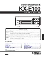 Yamaha KX-E100 Service Manual предпросмотр