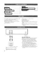 Предварительный просмотр 4 страницы Yamaha KX-W282 Owner'S Manual