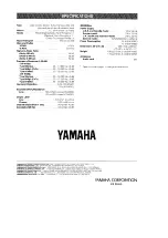 Предварительный просмотр 16 страницы Yamaha KX-W282 Owner'S Manual