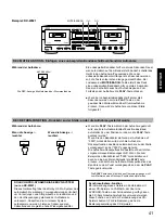 Предварительный просмотр 41 страницы Yamaha KX-W321 Owner'S Manual