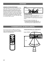 Предварительный просмотр 44 страницы Yamaha KX-W321 Owner'S Manual