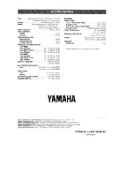 Preview for 16 page of Yamaha KX-W382 Owner'S Manual