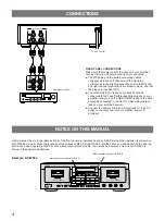 Preview for 4 page of Yamaha KX-W392 Owner'S Manual