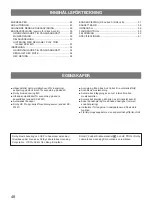 Preview for 48 page of Yamaha KX-W421 Owner'S Manual