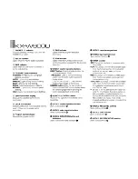 Предварительный просмотр 6 страницы Yamaha KX-W900U Owner'S Manual