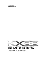 Preview for 2 page of Yamaha KX88 Authorized Product Manual