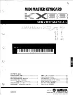 Yamaha KX88 Service Manual preview