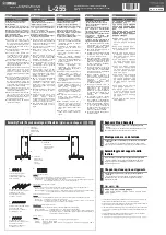 Yamaha L-255 Assembly Instructions preview