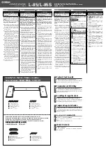 Preview for 1 page of Yamaha L-85S Assembly Instructions