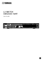 Preview for 1 page of Yamaha L2 SWX2320-16MT User Manual