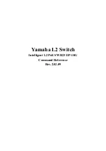 Preview for 1 page of Yamaha L2 Command Reference Manual