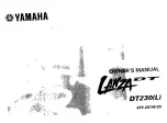 Preview for 1 page of Yamaha Lanza DT DT230L Owner'S Manual