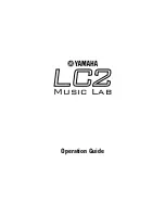 Preview for 1 page of Yamaha LC2 Music Lab Operation Manual