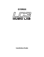 Yamaha LC3 Music lab Installation Manual предпросмотр