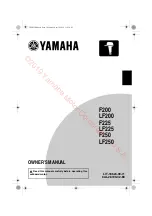 Предварительный просмотр 1 страницы Yamaha LF200 Owner'S Manual