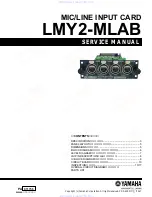 Preview for 1 page of Yamaha LMY2-MLAB Service Manual
