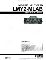 Предварительный просмотр 1 страницы Yamaha LMY2-MLAB Service Manual