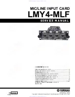 Preview for 1 page of Yamaha LMY4-MLF Service Manual