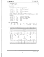 Предварительный просмотр 27 страницы Yamaha LSI YMF715 Manual