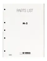 Предварительный просмотр 13 страницы Yamaha M-2 Service Manual