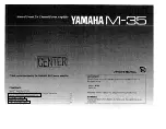 Yamaha M-35 Owner'S Manual preview