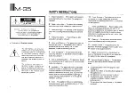 Preview for 2 page of Yamaha M-35 Owner'S Manual