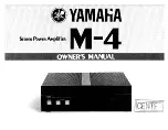 Yamaha M-4 Owner'S Manual предпросмотр