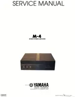 Yamaha M-4 Service Manual предпросмотр