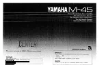 Preview for 1 page of Yamaha M-45 Owner'S Manual